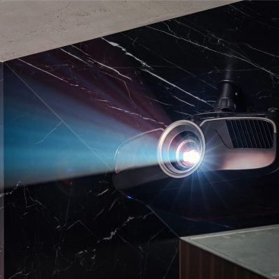 Close-up,Photo,Of,A,Home,Video,Projector,In,Action,,With