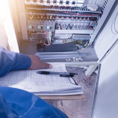 The,Electric,Enginering,Checklist,And,Maintenance,Electric,Panel,In,Power